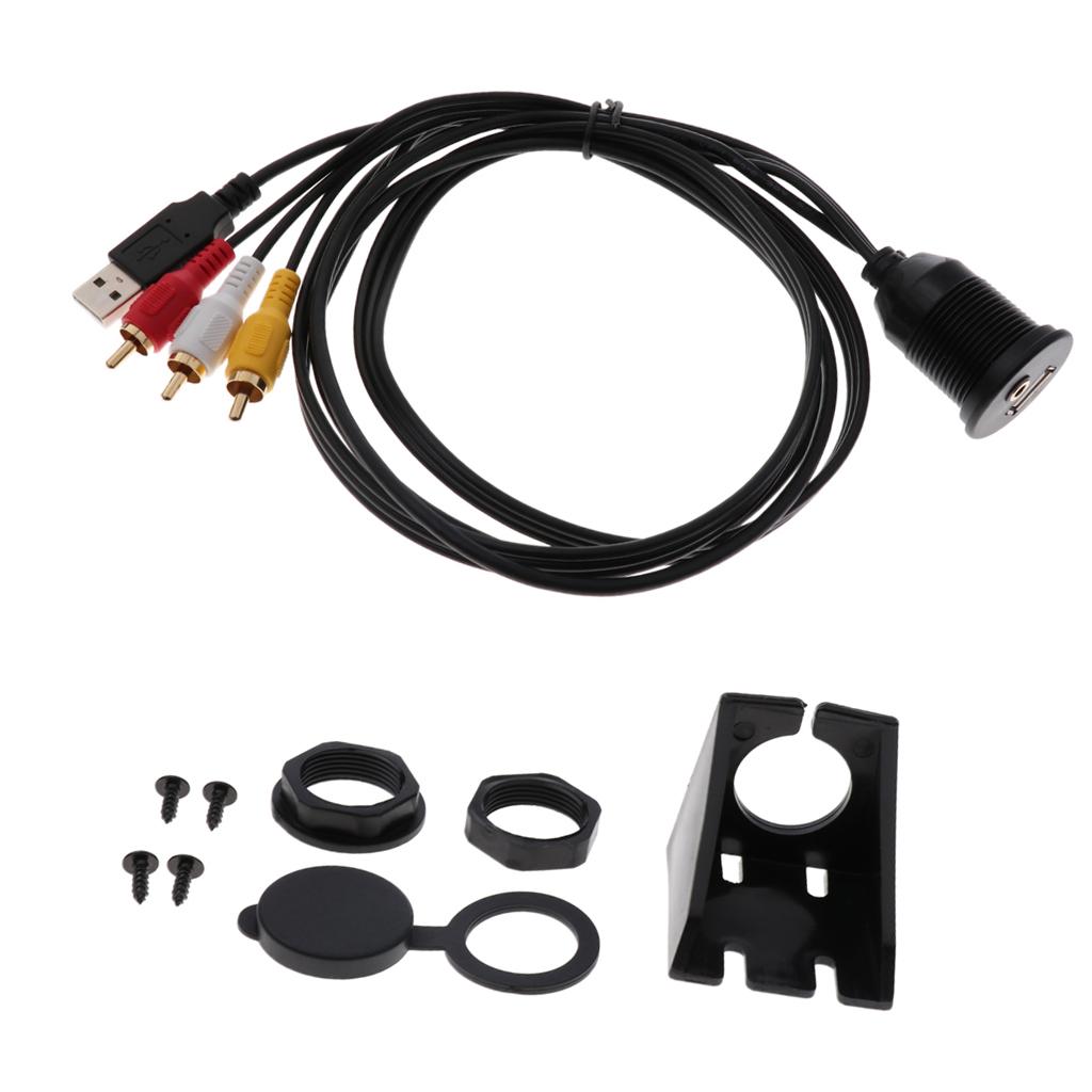 Отличный USB 2.0 Male и 3RCA на 3,5 мм Female Mount -