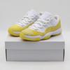 AH7860-107 Nike Air 11 Retro Low Желтая Змеиная Кожа Золотой (Женский)
