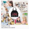 Delta Sigma Theta Sorority Insulated Lunch Bag Women Resuable Thermal Cooler Bento Tote Bag for Work Travel Picnic