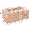 Hollow-out Crystal Tissue Box Light Luxury Napkin Dispenser Decorative Paper Storage Box  Hotel