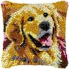 Wolf Dog Series Latch Hook Kits Animal myrna Pillowcase Knot Pillow Package Needlework Canvas Set DIY Embroidery Cushion Pillow