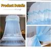 2027 New Dome Ceiling Mosquito Net Fresh Encryption Net Yarn Princess Wind Free Installation Floor Ceiling Mosquito Net high quality
