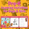 Книга Pre-K Learning Activities for Boys & Girls