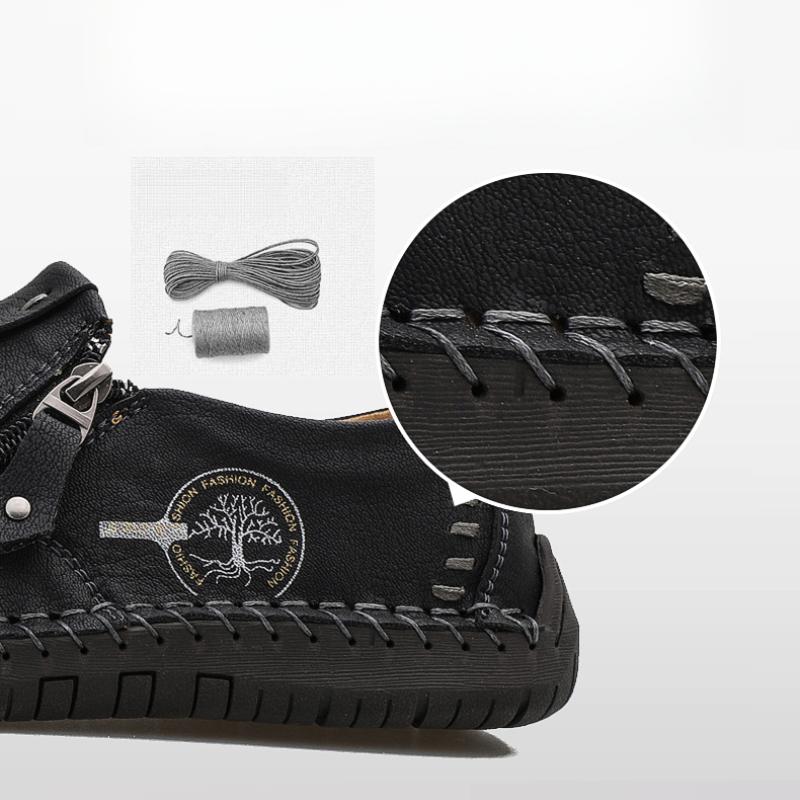 Мужские кожаные повседневные туфли ручной работы, туфли для вождения без застежек