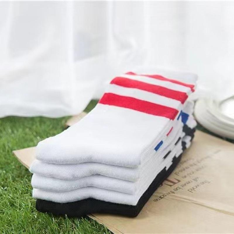 Новые мужские/женские хлопковые носки с тремя полосками, ретро, олдскул, скейт, длинные, короткие, белые, черные, зимние, классные