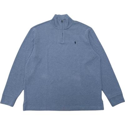 Polo FW25 Свитшот мужской с вышивкой пони, с молнией до середины, воротником-стойкой, длинным рукавом 710635035-010