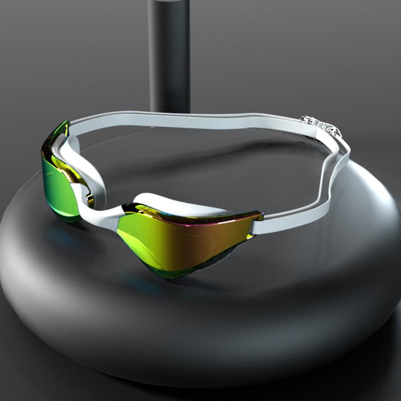 High Definition Waterproof And Anti Fog Adult Swimming Goggles, Professional And Comfortable Electroplated Swimming Goggles