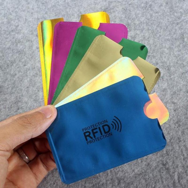 5/10Pcs Anti Rfid Wallet Blocking Reader Lock Bank Card Holder Id Bank Card Case Protection Metal Credit NFC Holder Aluminium