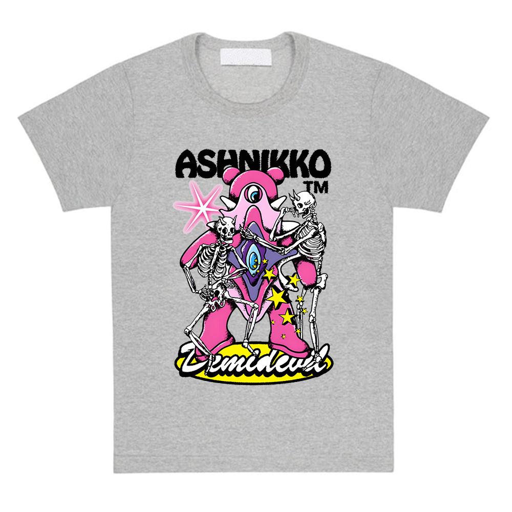 Футболка Skeleton Dry Hump Ashnikko Itty Bitty Album 2025 Новая футболка с коротким рукавом и круглым вырезом Унисекс Уличная одежда Футболки Женский графический топ