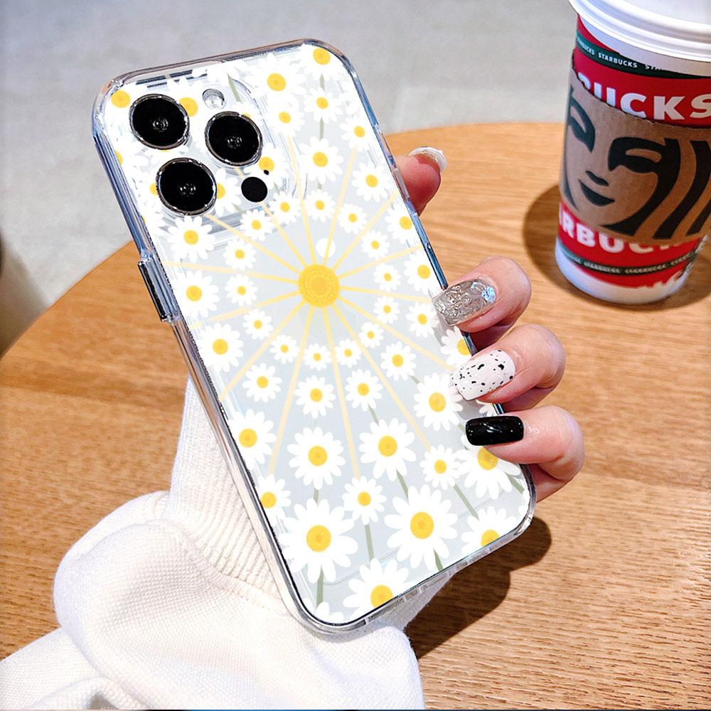 Чехол для телефона Sunburst Daisy Mandala Art для Xiaomi Redmi Note 15 14 13 12 11 10 9 8 7 Pro Plus Мягкий Ударопрочный Защитный Чехол
