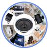1pair 3Inch 4Ohm Audios Speaker Durability ABS Full Ranges Audios Speaker for Radio Intercom and Mini Speaker Systems