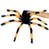 Large Plush Spider Halloween Decoration Prop - Realistic Black Prank Toy