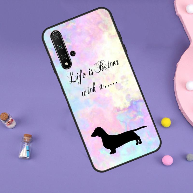 Чехол с цитатами о таксе для Huawei Nova Y70 Y60 Y61 Y90 Y91 5T 9 10 SE 3i 8i 11i 11 Pro P20 P40 P30 Lite