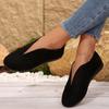 Модная уличная повседневная обувь на плоской подошве для женщин 2024 больших размеров, женская обувь слипоны, женские балетки с круглым носком и мягкой подошвой, легкая женская обувь