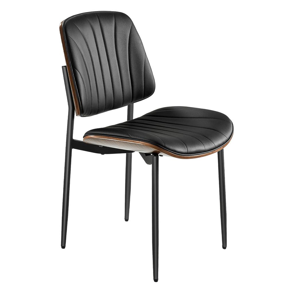 VEVOR Modern Dining Room Accent Chairs Set of 6, Upholstered Leather Side Chair for Dining Tables