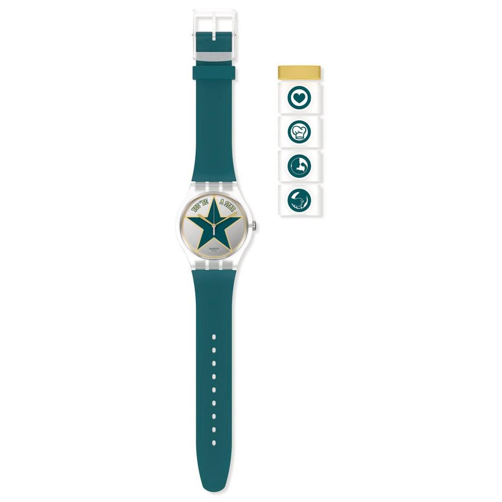 Часы Swatch STAR DAD New Gent SO29Z119 Зеленые [Swatch]
