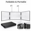Three-Sided Hanging Mirror, Multi-Panel Wall Mirror for Bathroom and Bedroom Decor