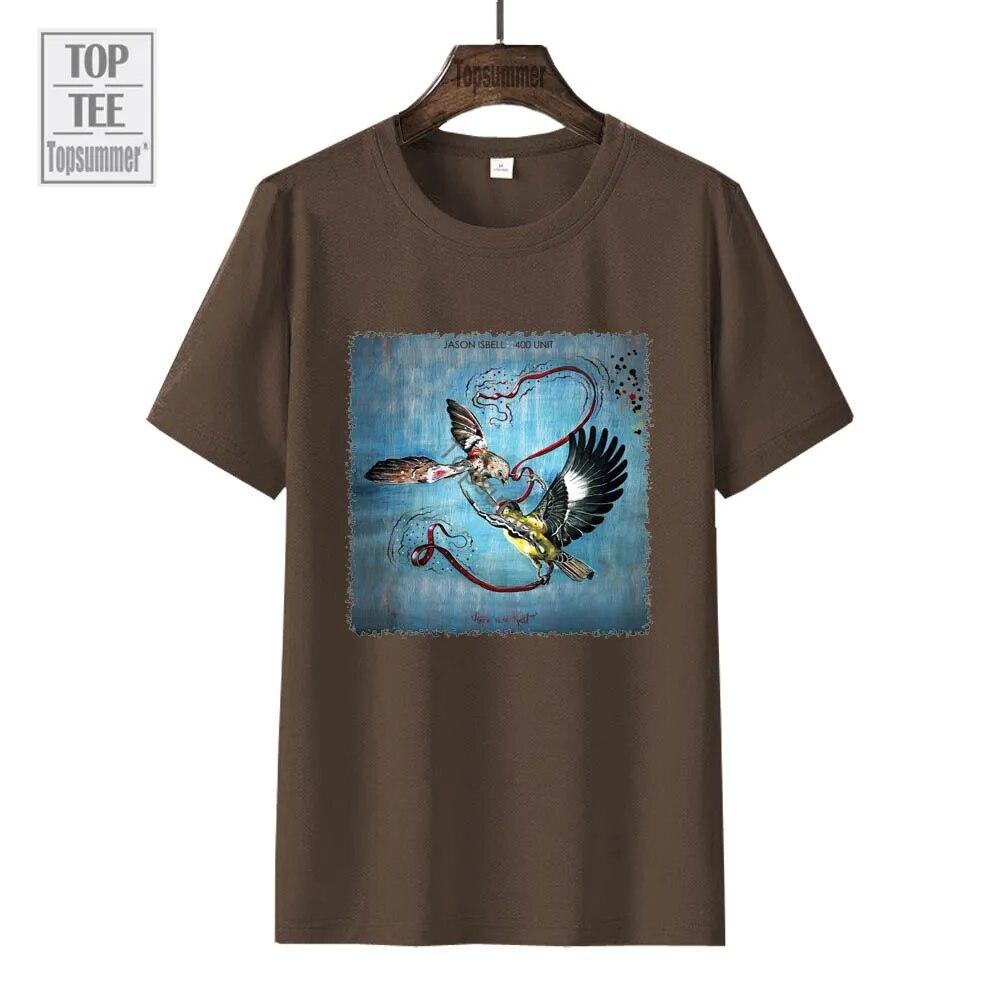 Футболка с альбомом «Here We Rest», футболка «Джейсон Исбелл и 400 Unit Tour», модная хлопковая футболка для подростков в стиле Харадзюку, черная одежда