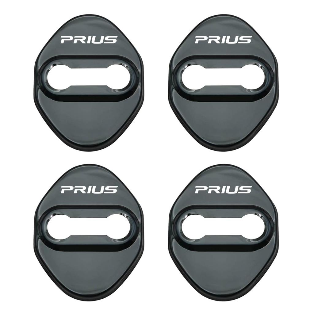 Haoshilianfa Door Striker Covers for Toyota Prius ZVW51 ZVW55 50 Series 2015 January and Prius ZVW60 ZVW65 MXWH60 MXWH65 60 Series 2023 Stainless