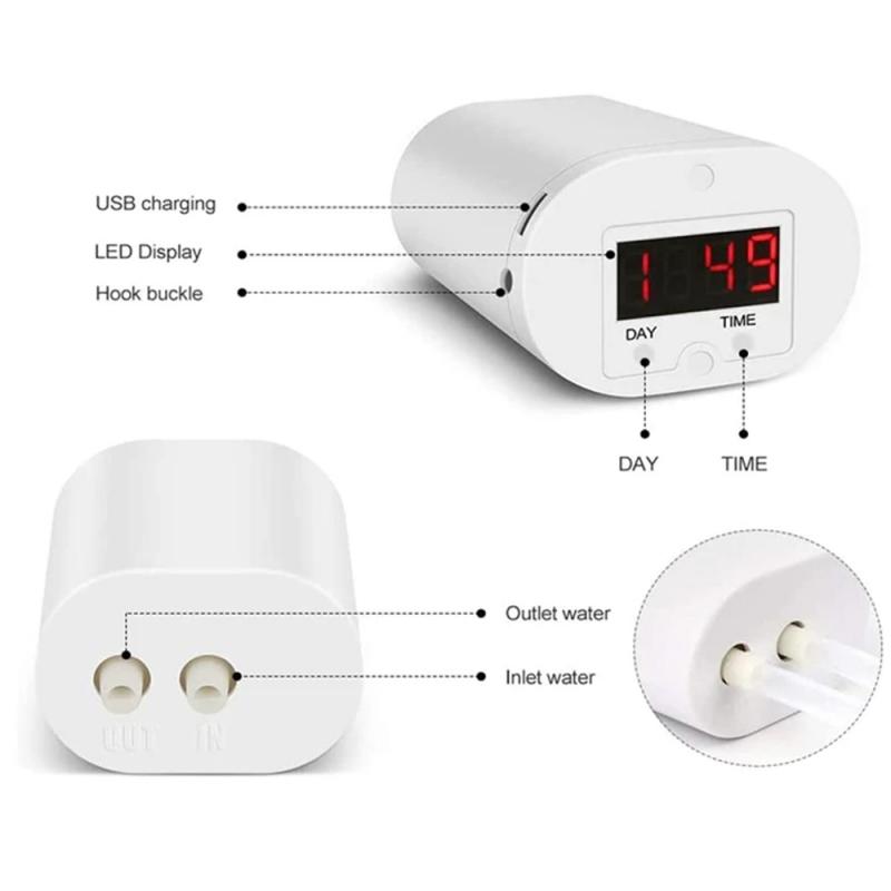 2-8 головок Самополивные комплекты Интеллектуальное капельное орошение Автоматические комплекты для полива Устройство для полива растений Капельница