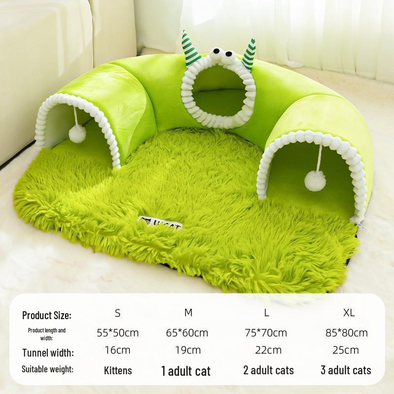 Трансграничная кошачья вилла: Уютное осенне-зимнее гнездышко для котят и собак