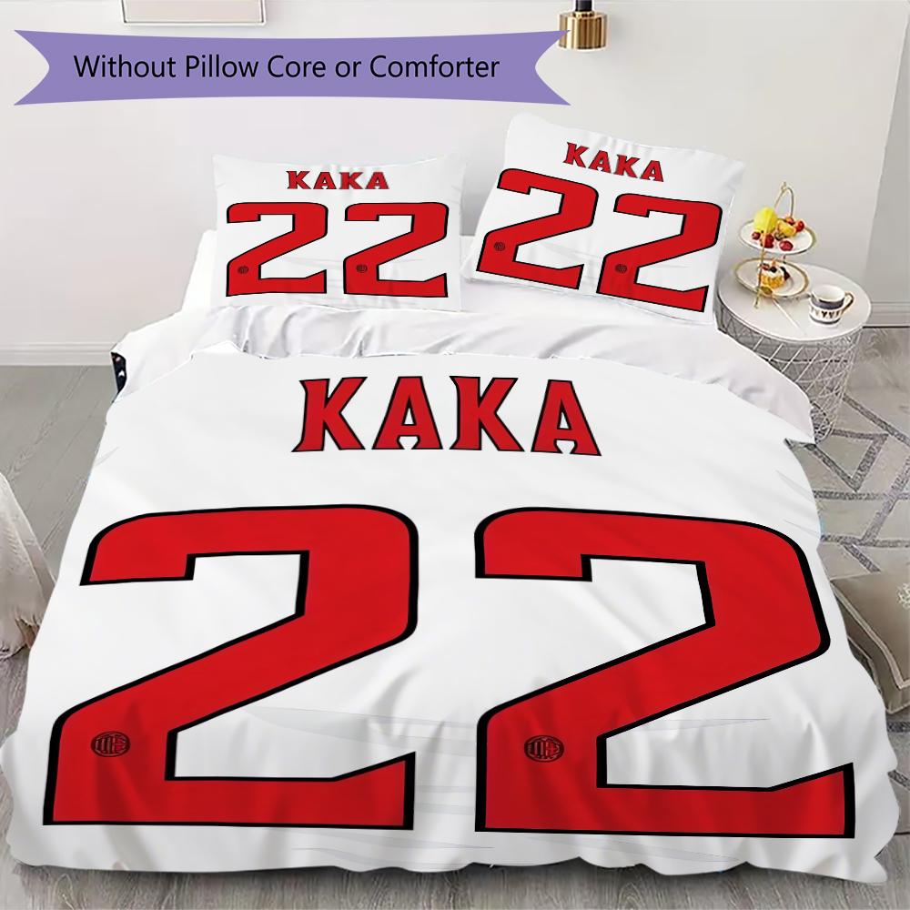 AC Milan Pattern Bedding uilt Set uilt Cover Pillowcase Home Decoration Birthday Gift (1 * duvet cover + 2 * pillowcase  without core)06