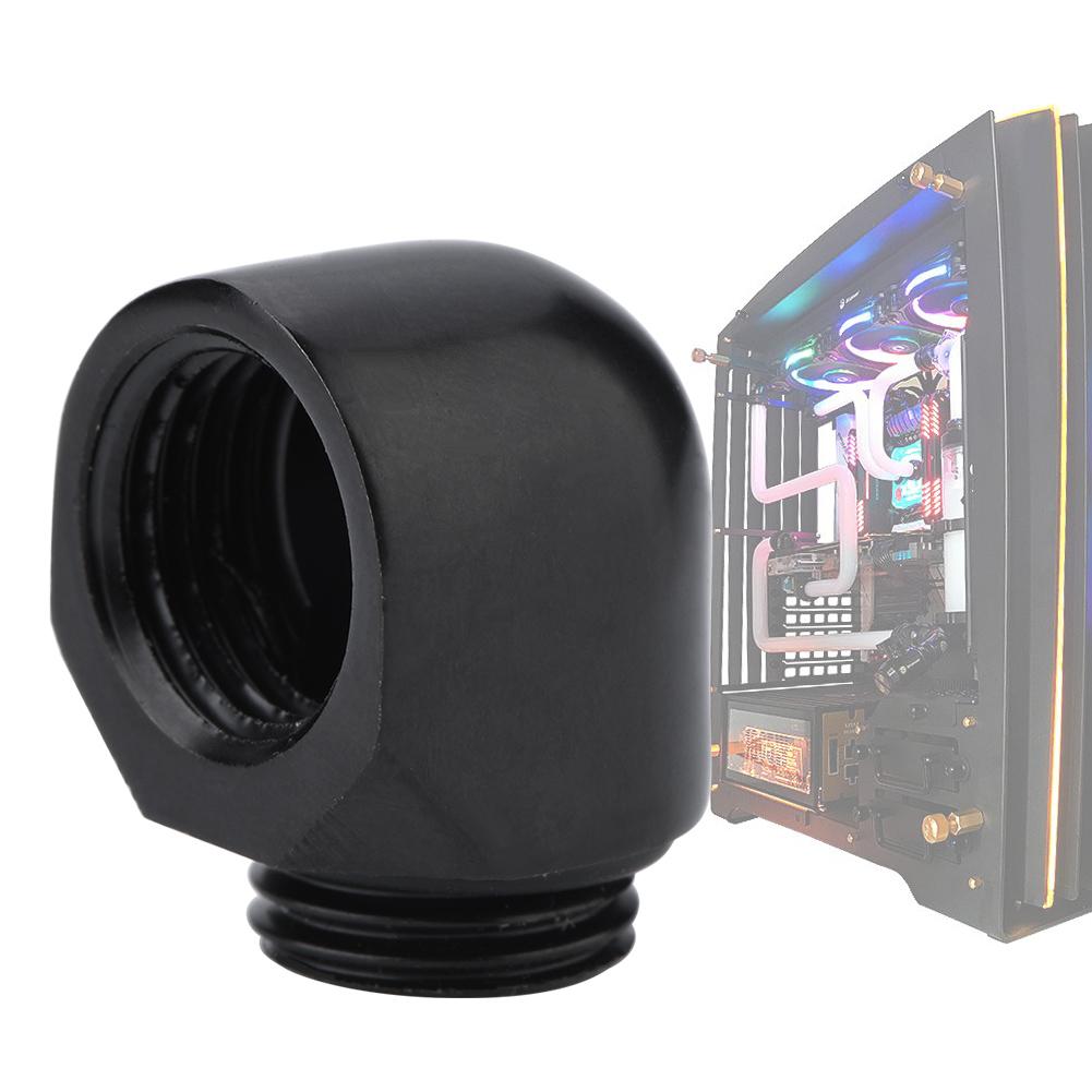 G1 4 Резьбовой фитинг для преобразования трубки Фитинг быстрого соединения Угловой соединитель для водяного охлаждения ПК