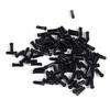 100PCS 2.5MM Brake Line Cap Shift Cable Cap Aluminum Alloy Anodized Color(Black)