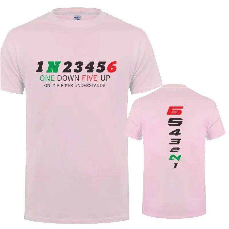 1N23456 Motorcycle Only A Biker Understands T Shirt Motorbike Tee Printed Race Shirt Casual Tops Summer Men Short Sleeve Cotton