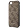 Guess Guhci8G4Gfbr Iphone Se 2022 / 2020 / 7 / 8 Brown Hard Case 4G Metal Gold Logo