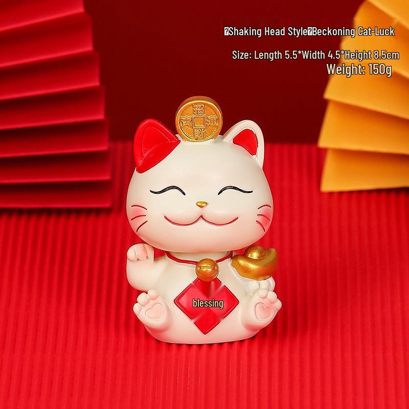 Счастливый кот смола держатель для мобильного телефона - Милое украшение для офисного стола, подарок