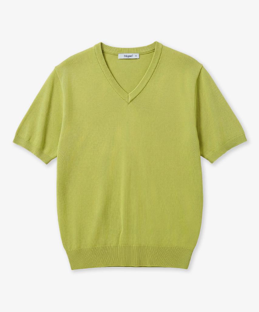 POLYGRAM Cool Touch Essential V-Neck Short Sleeve Knit - 7 Colors