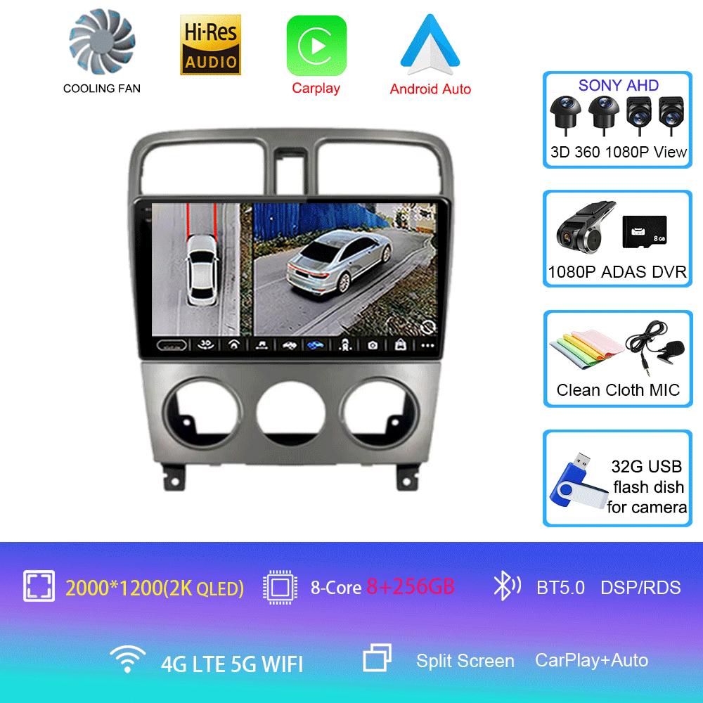 Для Subaru Forester SG 2004 - 2008 Автомобильное радио Android 14 Carplay Навигация GPS Мультимедийный проигрыватель 5GWiFi+4G стерео 2 DIN BT Авто