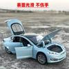 DQMN8 1/32 Tesla Model S 100D SUV Toy Car Model Diecast Alloy Metal Miniature Sound & Light Pull Back 1:32 Collection Gift For Boy Kid