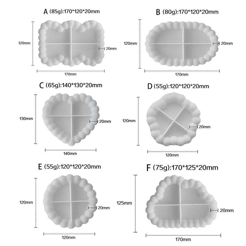 Круглый Цветок Облако Форма Сердца Поднос для Хранения Силиконовая Форма Подарок Литьевая Форма Тарелка для Хранения Ювелирных Изделий