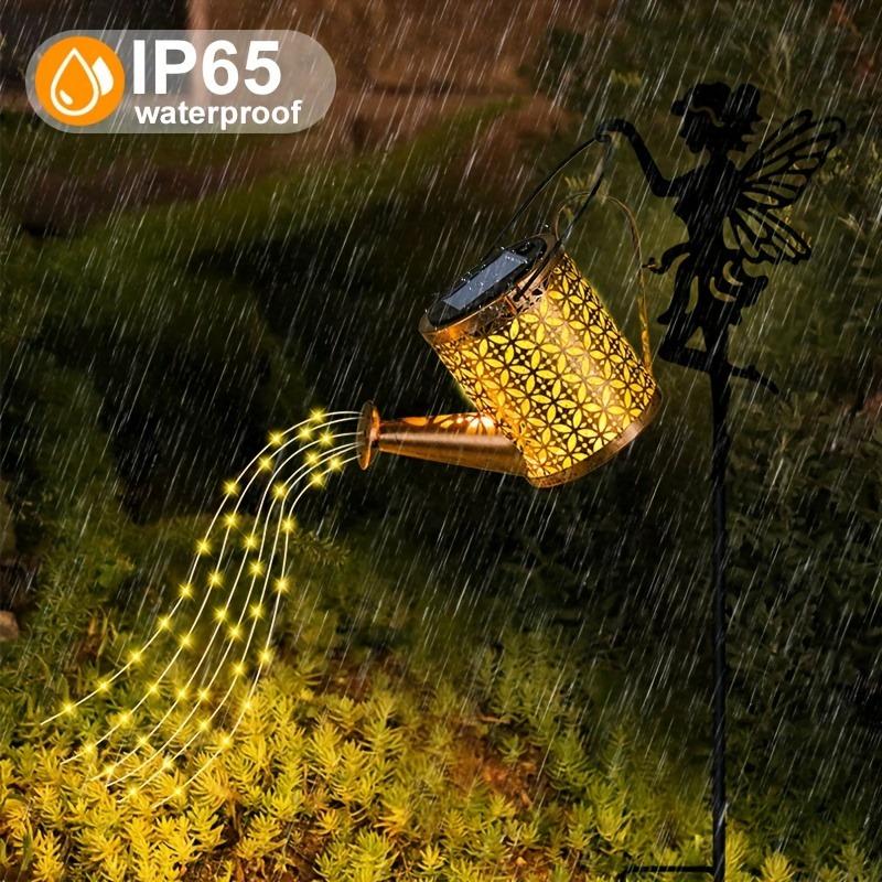 Солнечные лейки, уличные водопадные садовые гирлянды, водонепроницаемый IP65 солнечный чайник проекционный светильник