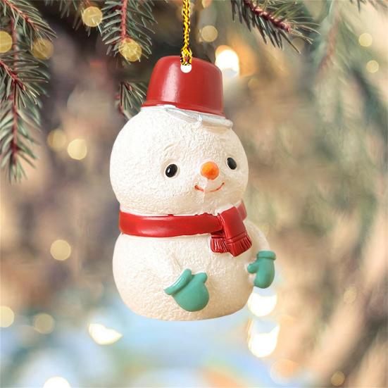 Christmas Tree Pendant Vibrant Long-lasting Cute Animal Elephant Design Colors Acrylic Hanging Decoration