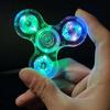 Folulus Crystal LED Light Finger Gyro Toy Anxiety Relief Toys For Children And Adults