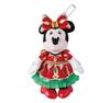 Плюшевый значок Минни Маус Рождественская Фантазия 2014 Диснейленд [Токио Лимитированный]
