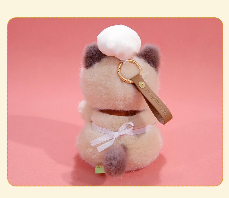 Calico Cat Plush Doll Keychain - Cute & Comforting Birthday Gift