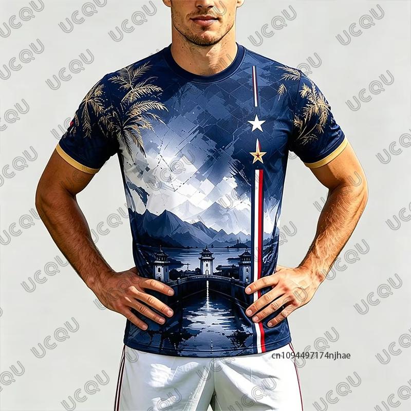 2026 New Panama Flag Print Soccer Jersey For Men T-shirt Summer Quick-Drying Sports Short Sleeve Tees Casual Kids/Adult Tops