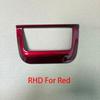 LHD/RHD For Kia Stinger 2018- Car Tuning Carbon Fiber Red Car Front Lamp Adjusting Part Cover Trim Car Accessories