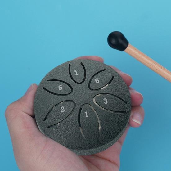 Steel Tongue Drum 6 Notes Mini for Kids 3 Inches Rain Drums Outside Rain