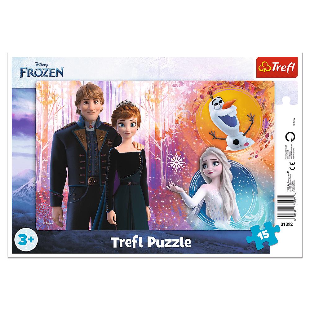 Puzzle Ramkowe 15 El. Kraina Lodu Radosne Wspomnienia Trefl