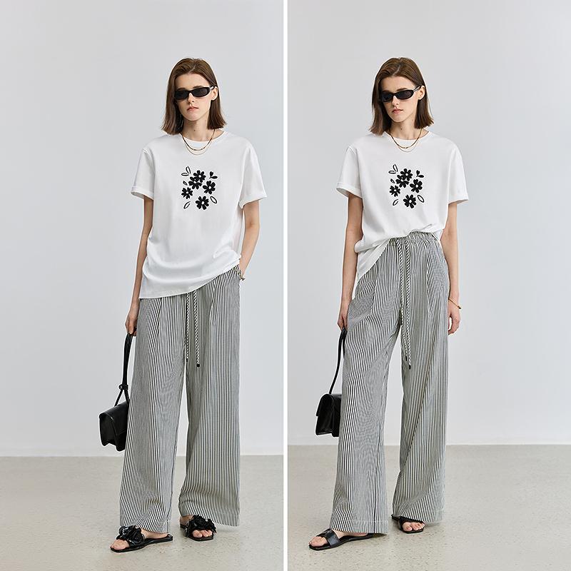 LILY Chamomile Print Short Sleeve T-Shirt