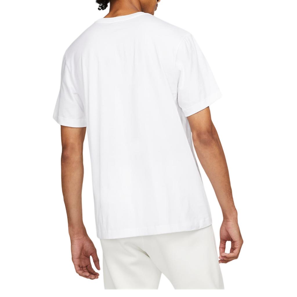 Nike Футболки Мужские Белые С Круглым Вырезом Умеренный Прямой Крой DX1986-100