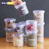 Sealed Storage Box Transparent Kitchen Food Grain Organizer Storage Tank Plastic Large Capacity Moisture-proof Sealed Jars