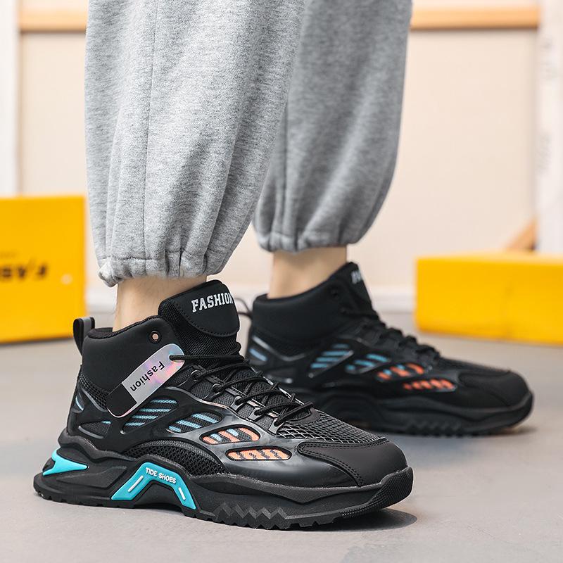 Модные спортивные роскошные мужские туфли Blade Fashion Men High Top Running Shoes для мужчин Повседневная обувь Кроссовки Zapatillas Hombre
