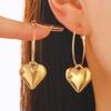 Personalized Trend Fashion Spicy Girl Peach Heart 3D Exaggerated Earrings For Women