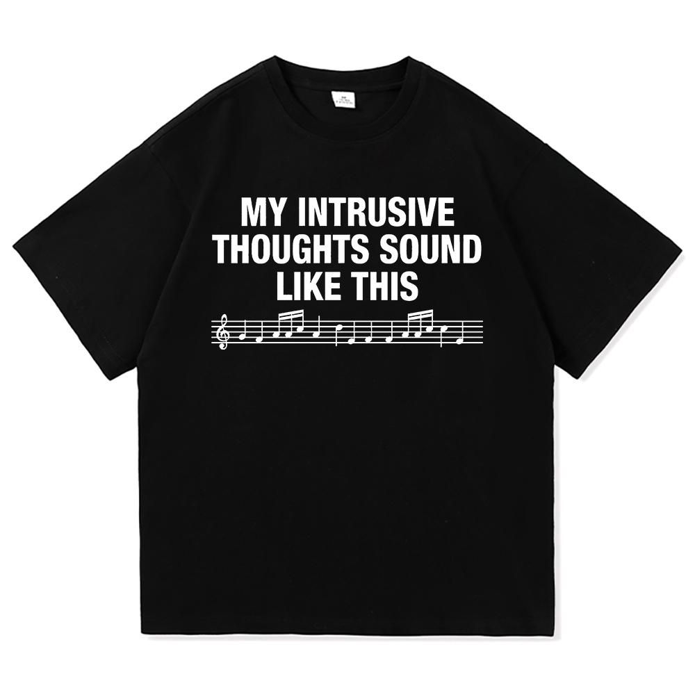2026 SpringSummer Letter Printing My Intrusive Thoughts Sound Like This HighQuality ROSALÍA Lux Berghain TShirt